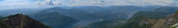Panoramica dalla cima del Monte Generoso