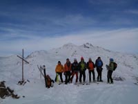 Sotto la nevicata verso la Val di Cardone'