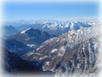 Dalla Cima di Fraina vista sulla Val Fraina e Premana