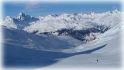 La Val Languard verso Albris e Pischa, dietro St.Moritz