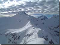 Il Piz Sirlej dalla cima del Piz San Gian
