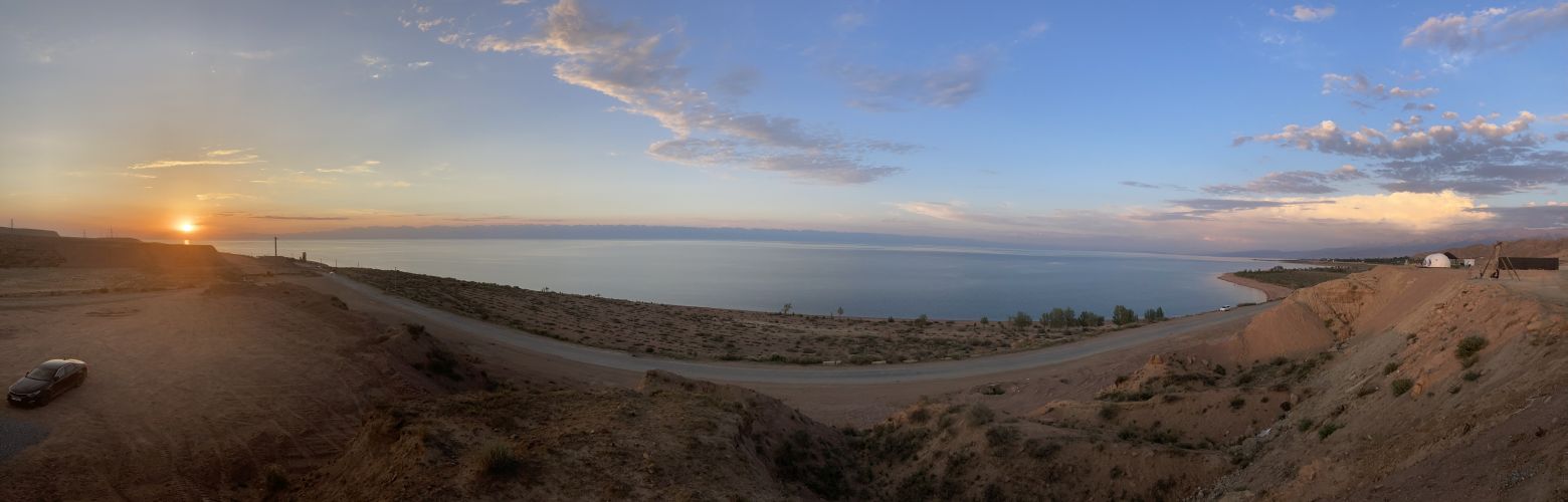 Sul lago Issyk-Kul