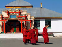Monaci al monastero Gandantegchinlen