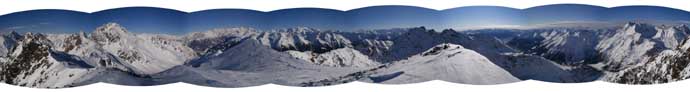 Panoramica 360° dalla cima del Pizzo Coppetto
