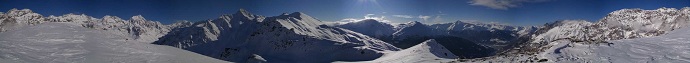 Panoramica 360� dalla cima del Monte Forcellino
