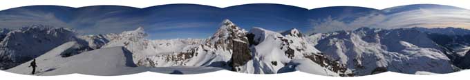 Panoramica 360° dalla cima del Monte Solena