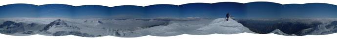Panoramica a 360° dalla Cima del Monte Renoso