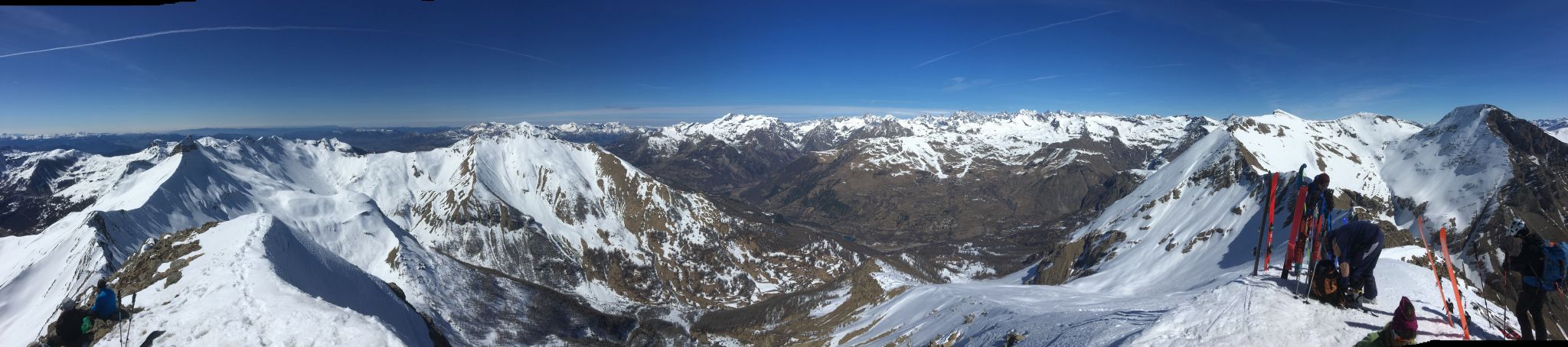 Panorama dalla cima dell'Aig;d'Orcieres