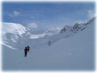 Da sinistra Punta e Forcola di Rims e Monte Braulio
