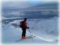 Nei pressi della cima del Rundfiellet - Clicca per ingrandire