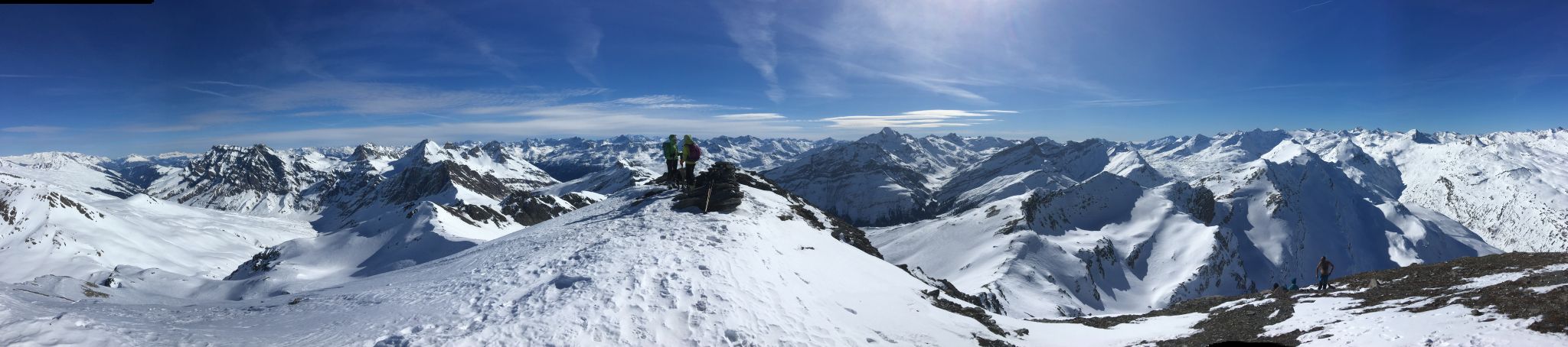 Panoramica dalla cima del Barenhorn