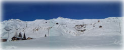 Da sx a dx: Valserhorn, Tallihorn ed i pendii iniziali del Barenhorn