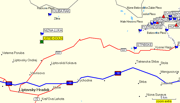 Mappa GPS d'inquadramento