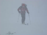 Salita nella bufera all'Ellendaltinden (1345m)